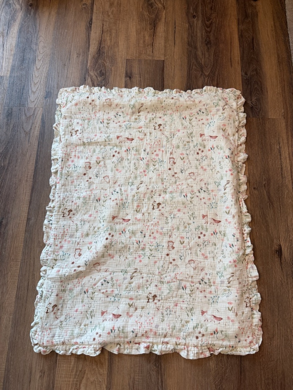 Elegant Baby Floral Owl & Friends Baby Blanket